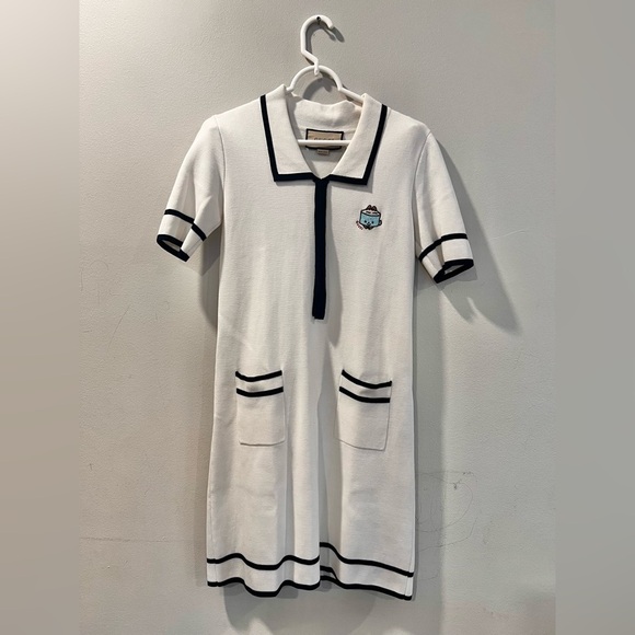 Gucci X Angela Nguyen Kawaii Embroidered Silk Blend Mini Dress Size Small - Picture 3 of 9